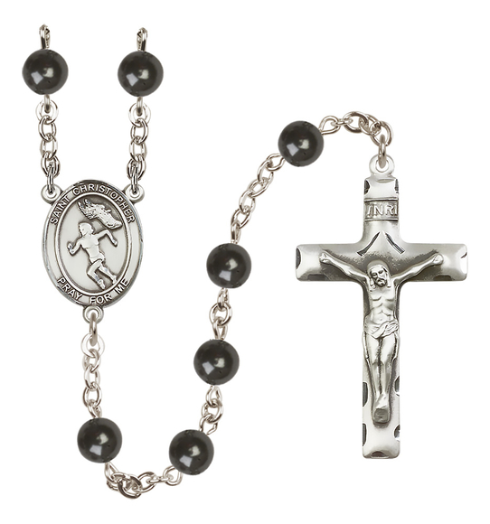 Saint Christopher/Track&Field-Women R6007-8510 7mm Rosary